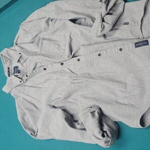 LUCKY BRAND Grey Flannel Button Down